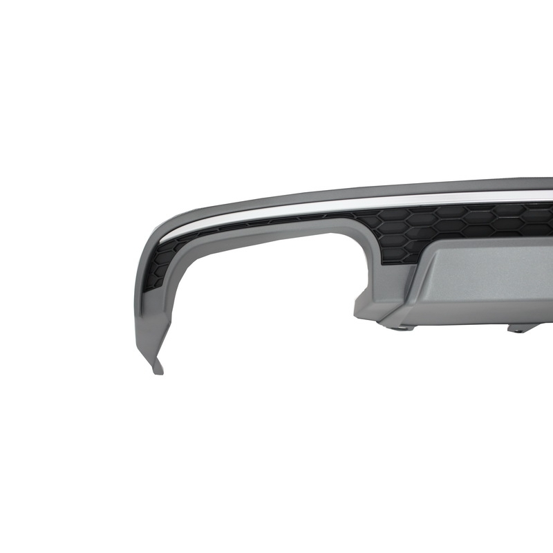 Rear Bumper Valance Diffuser suitable for AUDI A6 4G Facelift (2015-2018) Sedan Limousine S6 Design