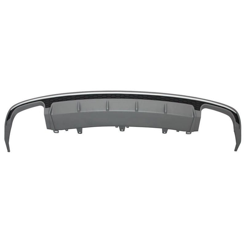 Rear Bumper Valance Diffuser suitable for AUDI A6 4G Facelift (2015-2018) Sedan Limousine S6 Design