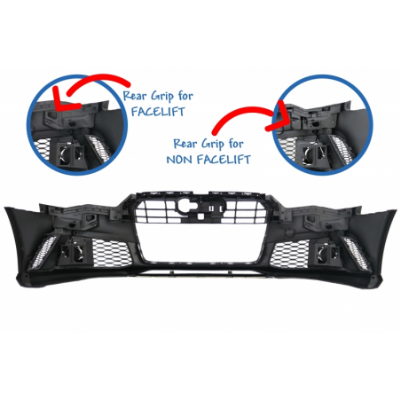 Front Bumper suitable for AUDI A6 C7 4G Facelift (2015-2018) RS6 Design W/O Grille Front Bumper suitable for AUDI A6 C7 4G Facelift (2015-2018) RS6 Design W/O Grille