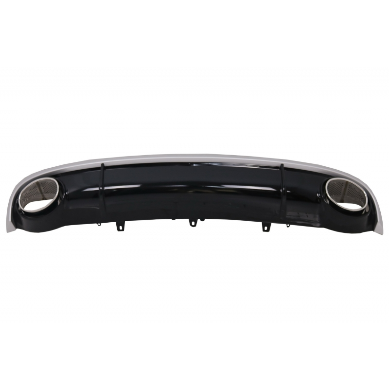 Suitable for AUDI A7 4G (2010-2014) Rear Bumper Valance Air Diffuser & Exhaust Tips RS7 Design