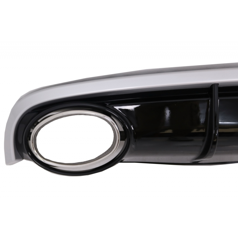 Suitable for AUDI A7 4G (2010-2014) Rear Bumper Valance Air Diffuser & Exhaust Tips RS7 Design