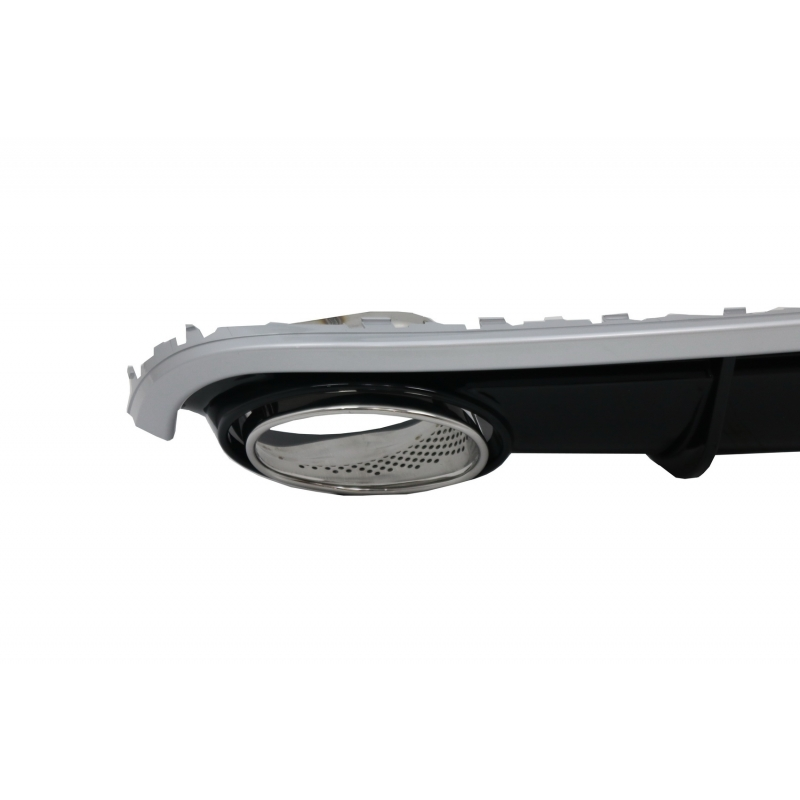 Suitable for AUDI A7 4G (2010-2014) Rear Bumper Valance Air Diffuser & Exhaust Tips RS7 Design