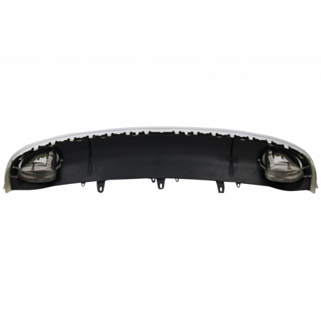 Suitable for AUDI A7 4G (2010-2014) Rear Bumper Valance Air Diffuser & Exhaust Tips RS7 Design