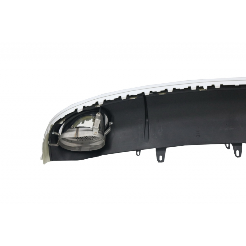 Suitable for AUDI A7 4G (2010-2014) Rear Bumper Valance Air Diffuser & Exhaust Tips RS7 Design
