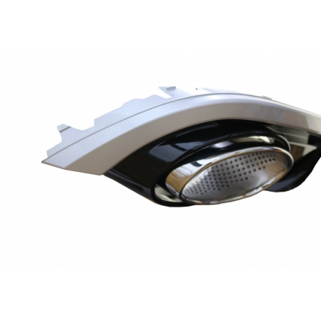 Suitable for AUDI A7 4G (2010-2014) Rear Bumper Valance Air Diffuser & Exhaust Tips RS7 Design