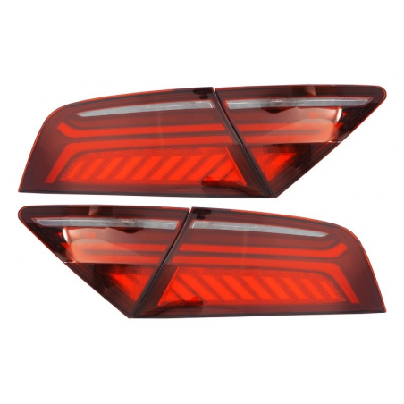 Suitable for AUDI A7 4G Facelift Light Bar Design (2010-2014) LED Taillights Cherry Red/Smoke Suitable for AUDI A7 4G Facelift Light Bar Design (2010-2014) LED Taillights Cherry Red/Smoke