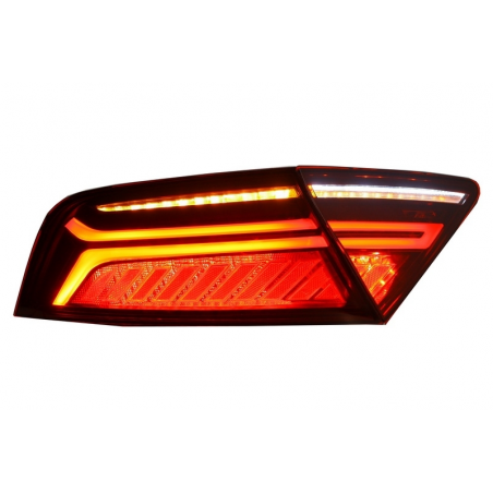 Suitable for AUDI A7 4G Facelift Light Bar Design (2010-2014) LED Taillights Cherry Red/Smoke Suitable for AUDI A7 4G Facelift Light Bar Design (2010-2014) LED Taillights Cherry Red/Smoke