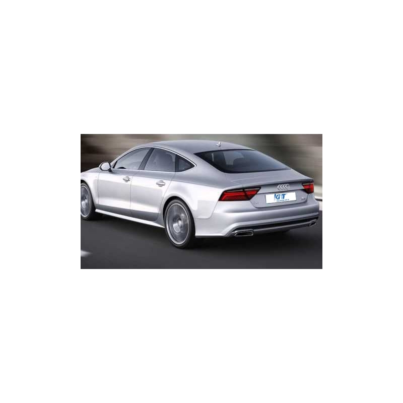 Suitable for AUDI A7 4G Facelift Light Bar Design (2010-2014) LED Taillights Cherry Red/Smoke