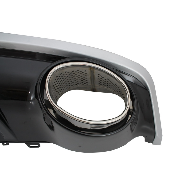 Audi A7 4G Facelift (2015+) Rear Bumper Valance Diffuser & Exhaust Tips RS7 Design suitable for Standard Edition Bumper (SE)