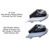 Audi A7 4G Facelift (2015+) Rear Bumper Valance Diffuser & Exhaust Tips RS7 Design suitable for Standard Edition Bumper (SE) Audi A7 4G Facelift (2015+) Rear Bumper Valance Diffuser & Exhaust Tips RS7 Design suitable for Standard Edition Bumper (SE)