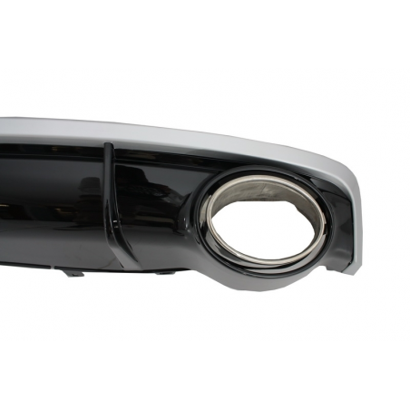 Suitable for AUDI A7 4G Facelift (2015+) S7 S-line Rear Bumper Valance Diffuser & Exhaust Tips RS7 Design Suitable for AUDI A7 4G Facelift (2015+) S7 S-line Rear Bumper Valance Diffuser & Exhaust Tips RS7 Design
