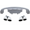 Rear Bumper Spoiler Valance Diffuser Double Outlet suitable for AUDI Q5 8R Facelift (2013-2016) Standard Bumper (SE) Rear Bumper Spoiler Valance Diffuser Double Outlet suitable for AUDI Q5 8R Facelift (2013-2016) Standard Bumper (SE)