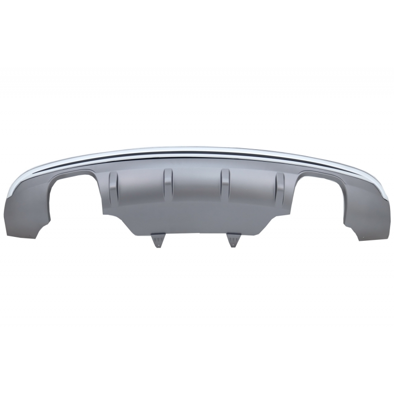 Rear Bumper Spoiler Valance Diffuser Double Outlet suitable for AUDI Q5 8R Facelift (2013-2016) Standard Bumper (SE)