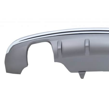 Rear Bumper Spoiler Valance Diffuser Double Outlet suitable for AUDI Q5 8R Facelift (2013-2016) Standard Bumper (SE) Rear Bumper Spoiler Valance Diffuser Double Outlet suitable for AUDI Q5 8R Facelift (2013-2016) Standard Bumper (SE)