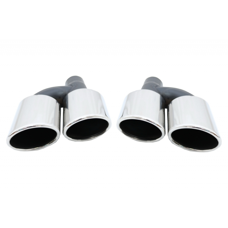 Rear Bumper Spoiler Valance Diffuser Double Outlet suitable for AUDI Q5 8R Facelift (2013-2016) Standard Bumper (SE)