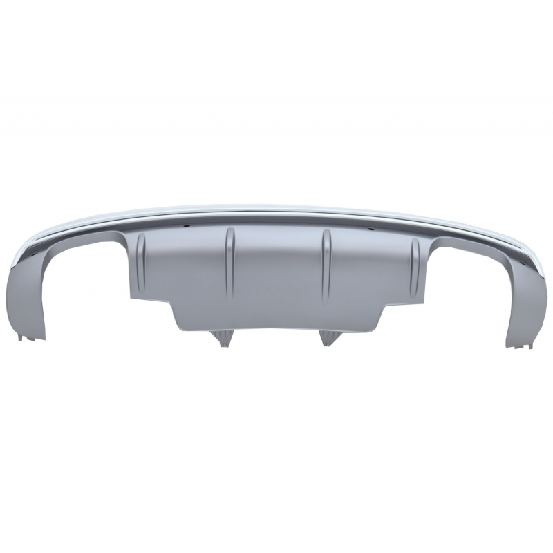 Rear Bumper Spoiler Valance Diffuser Double Outlet suitable for AUDI Q5 8R Facelift (2013-2016) S-Line Bumper