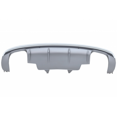 Rear Bumper Spoiler Valance Diffuser Double Outlet suitable for AUDI Q5 8R Facelift (2013-2016) S-Line Bumper Rear Bumper Spoiler Valance Diffuser Double Outlet suitable for AUDI Q5 8R Facelift (2013-2016) S-Line Bumper