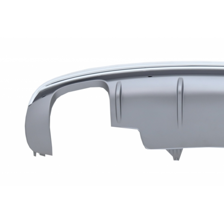 Rear Bumper Spoiler Valance Diffuser Double Outlet suitable for AUDI Q5 8R Facelift (2013-2016) S-Line Bumper Rear Bumper Spoiler Valance Diffuser Double Outlet suitable for AUDI Q5 8R Facelift (2013-2016) S-Line Bumper