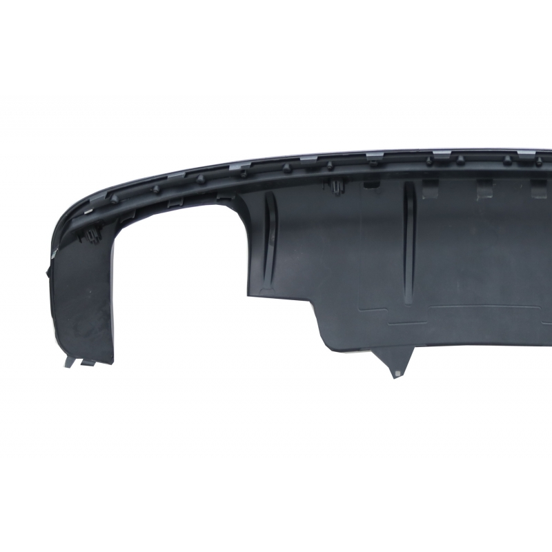 Rear Bumper Spoiler Valance Diffuser Double Outlet suitable for AUDI Q5 8R Facelift (2013-2016) S-Line Bumper