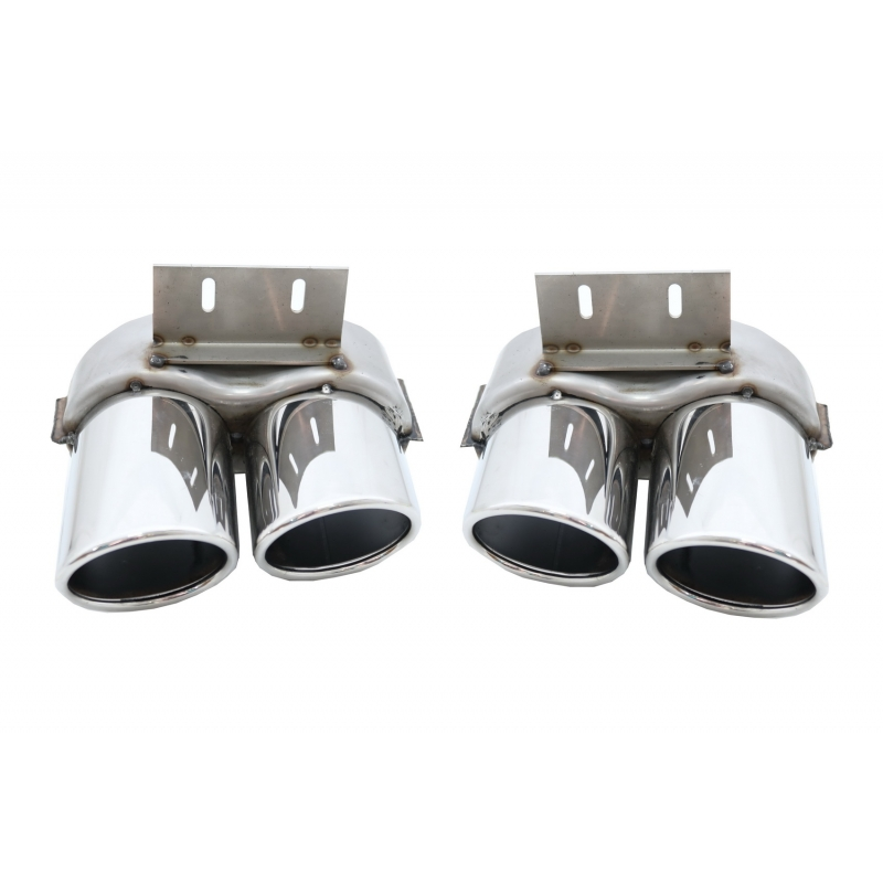 Rear Bumper Spoiler Valance Diffuser Double Outlet suitable for AUDI Q5 8R Facelift (2013-2016) S-Line Bumper