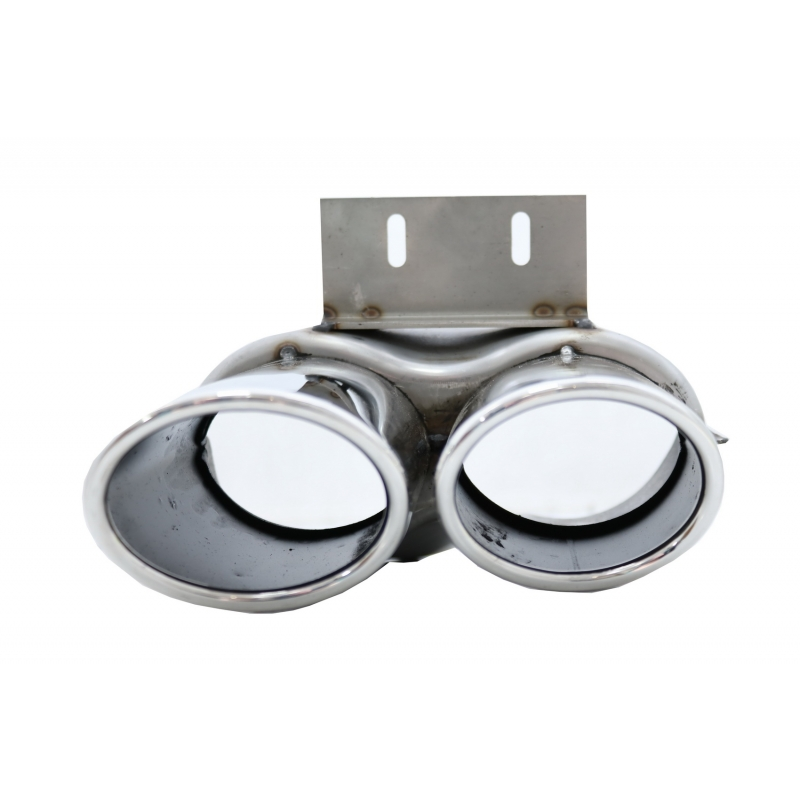 Rear Bumper Spoiler Valance Diffuser Double Outlet suitable for AUDI Q5 8R Facelift (2013-2016) S-Line Bumper