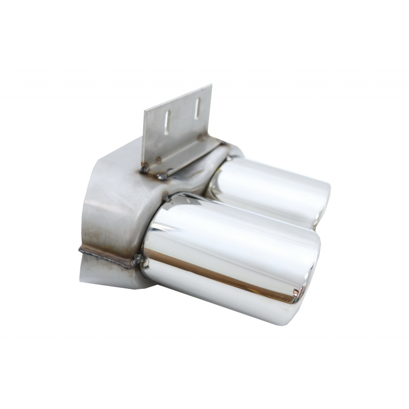 Rear Bumper Spoiler Valance Diffuser Double Outlet suitable for AUDI Q5 8R Facelift (2013-2016) S-Line Bumper