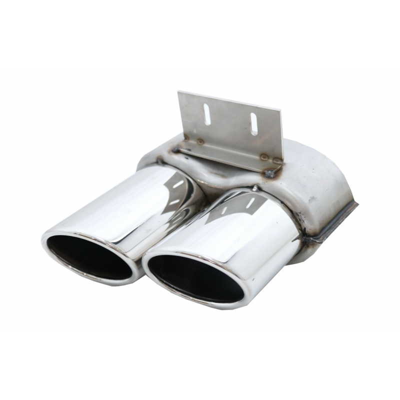 Rear Bumper Spoiler Valance Diffuser Double Outlet suitable for AUDI Q5 8R Facelift (2013-2016) S-Line Bumper