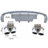 Rear Bumper Spoiler Valance Diffuser Double Outlet suitable for AUDI Q5 8R Facelift (2013-2016) S-Line Bumper Rear Bumper Spoiler Valance Diffuser Double Outlet suitable for AUDI Q5 8R Facelift (2013-2016) S-Line Bumper
