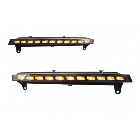 Suitable for AUDI Q7 4L (2006-2009) LED DRL Daytime Running Lights +Turning Lights OEM Facelift Design Suitable for AUDI Q7 4L (2006-2009) LED DRL Daytime Running Lights +Turning Lights OEM Facelift Design