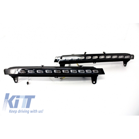Suitable for AUDI Q7 4L (2006-2009) LED DRL Daytime Running Lights +Turning Lights OEM Facelift Design Suitable for AUDI Q7 4L (2006-2009) LED DRL Daytime Running Lights +Turning Lights OEM Facelift Design