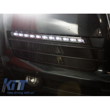 Suitable for AUDI Q7 4L (2006-2009) LED DRL Daytime Running Lights +Turning Lights OEM Facelift Design Suitable for AUDI Q7 4L (2006-2009) LED DRL Daytime Running Lights +Turning Lights OEM Facelift Design