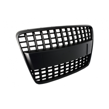Badgeless Front Grille suitable for AUDI Q7 4L (2006-2015) S-Line Matte Black Badgeless Front Grille suitable for AUDI Q7 4L (2006-2015) S-Line Matte Black