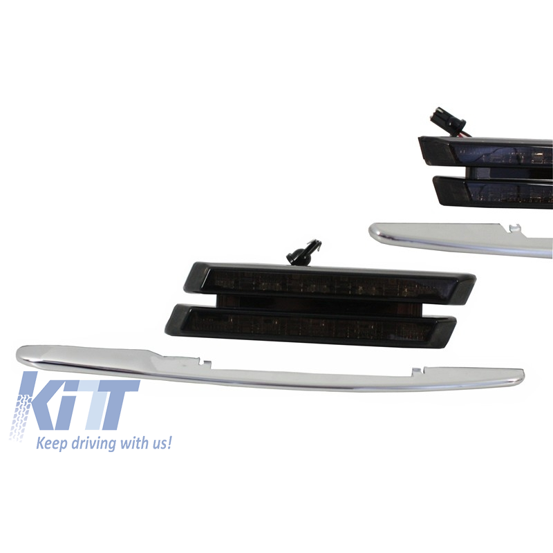 LED Side Marker suitable for BMW E46 E39 E81 E87 E90 E92 E60 1 3 5 Series Amber Light - Smoke