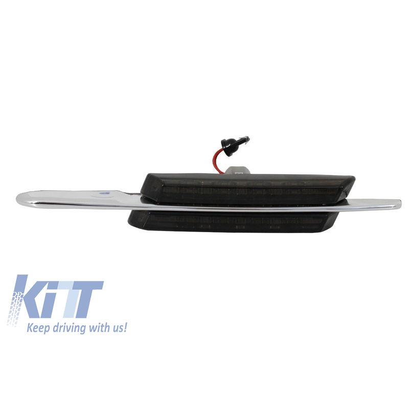 LED Side Marker suitable for BMW E46 E39 E81 E87 E90 E92 E60 1 3 5 Series Amber Light - Smoke