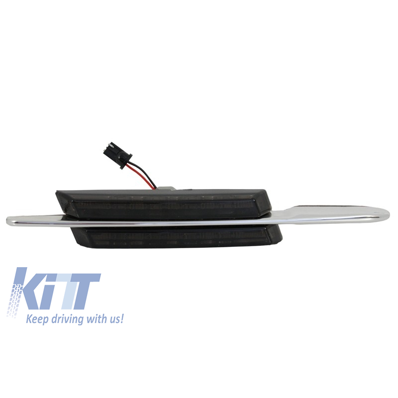 LED Side Marker suitable for BMW E46 E39 E81 E87 E90 E92 E60 1 3 5 Series Amber Light - Smoke