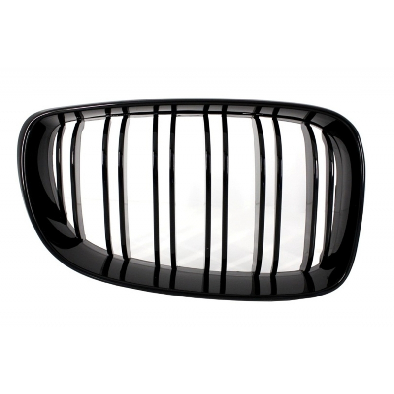 Central Grilles Kidney Grilles suitable for BMW 1 Series E81 E82 E87 E88 M1 M 2007-2011 LCI Double Stripe M Design Piano Black