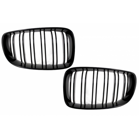 Central Grilles Kidney Grilles suitable for BMW 1 Series E81 E82 E87 E88 M1 M 2007-2011 LCI Double Stripe M Design Piano Black Central Grilles Kidney Grilles suitable for BMW 1 Series E81 E82 E87 E88 M1 M 2007-2011 LCI Double Stripe M Design Piano Black