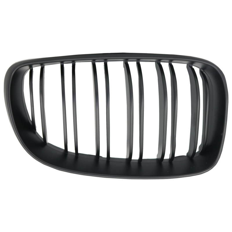 Central Grilles Kidney Grilles suitable for BMW 1 Series E81 E82 E87 E88 M1 M (2007-2011) LCI Double Stripe M Design Matt Black