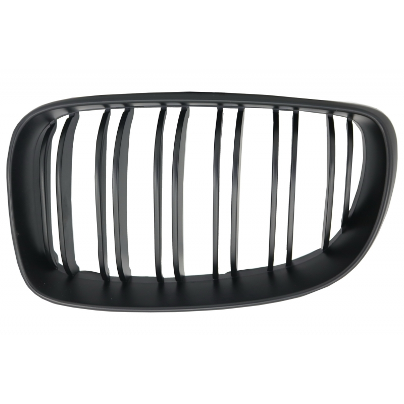 Central Grilles Kidney Grilles suitable for BMW 1 Series E81 E82 E87 E88 M1 M (2007-2011) LCI Double Stripe M Design Matt Black