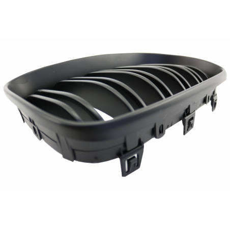 Central Grilles Kidney Grilles suitable for BMW 1 Series E81 E82 E87 E88 M1 M (2007-2011) LCI Double Stripe M Design Matt Black Central Grilles Kidney Grilles suitable for BMW 1 Series E81 E82 E87 E88 M1 M (2007-2011) LCI Double Stripe M Design Matt Black
