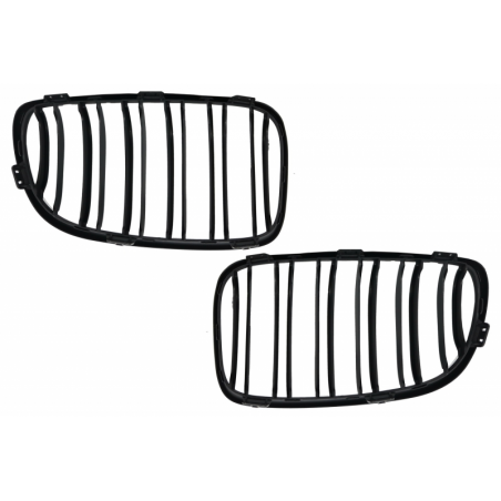 Central Grilles Kidney Grilles suitable for BMW 1 Series E81 E82 E87 E88 M1 M (2007-2011) LCI Double Stripe M Design Matt Black Central Grilles Kidney Grilles suitable for BMW 1 Series E81 E82 E87 E88 M1 M (2007-2011) LCI Double Stripe M Design Matt Black