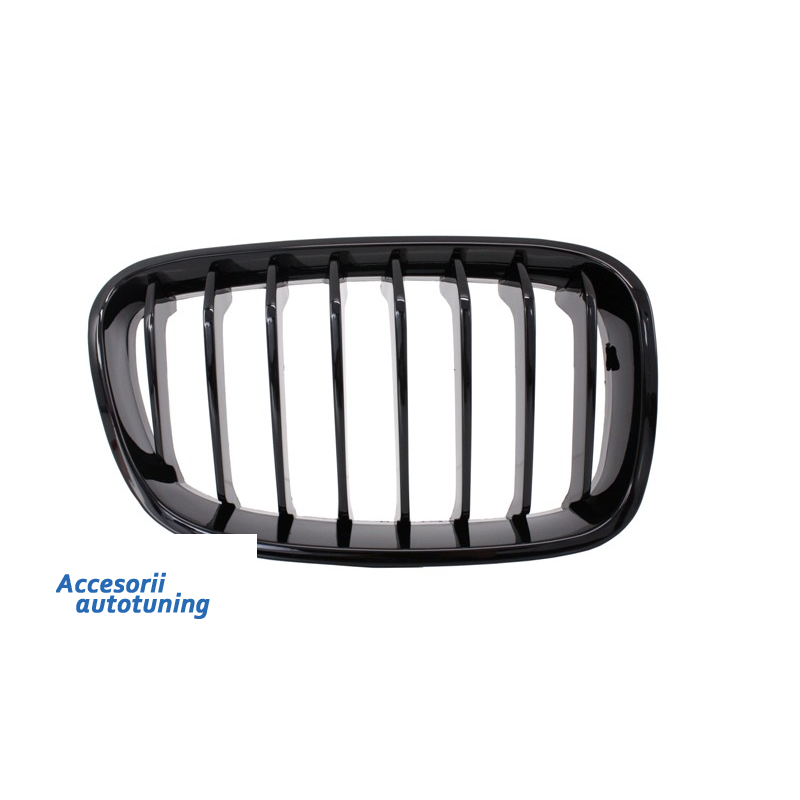 Central Grilles Kidney Grilles suitable for BMW 1 Series F20 F21 (2011-2014) M-Power 3 Color Design Piano Black