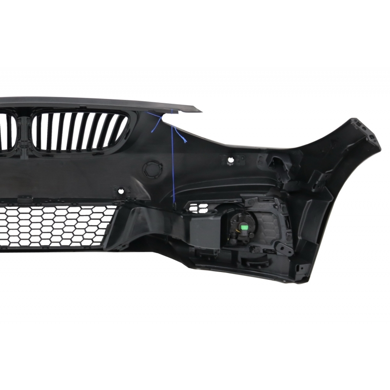 Front Bumper suitable for BMW F20 F21 1 Series (2011-2014) With Foglights M2 M235 Design