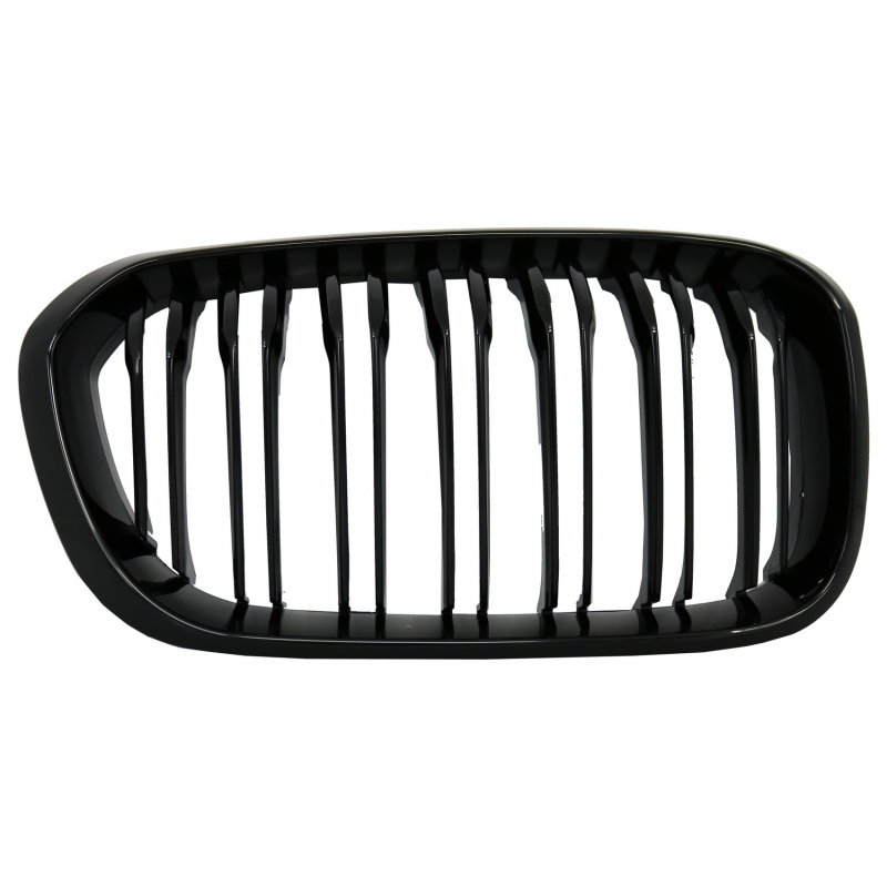 Central Kidney Grilles suitable for BMW 1 Series F20 F21 LCI (2015-2018) Double Stripe M1 Design Piano Black