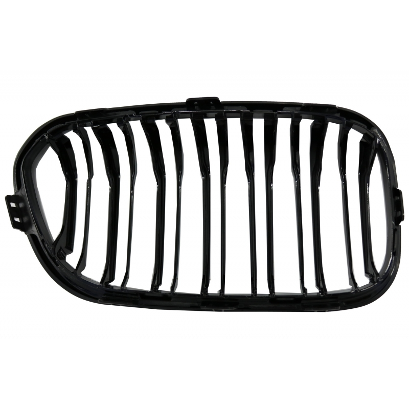 Central Kidney Grilles suitable for BMW 1 Series F20 F21 LCI (2015-2018) Double Stripe M1 Design Piano Black