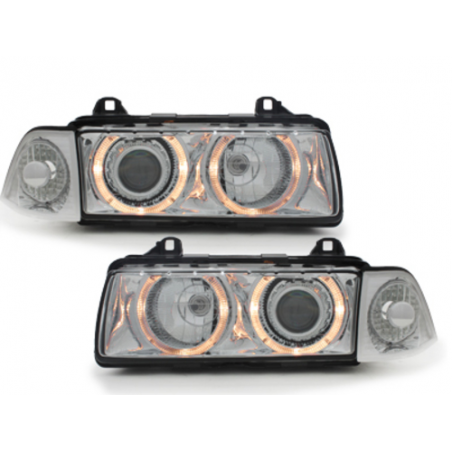 headlights suitable for BMW E36 Lim. 92-98 _ 2 halo rims headlights suitable for BMW E36 Lim. 92-98 _ 2 halo rims