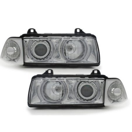 headlights suitable for BMW E36 Lim. 92-98 _ 2 halo rims headlights suitable for BMW E36 Lim. 92-98 _ 2 halo rims