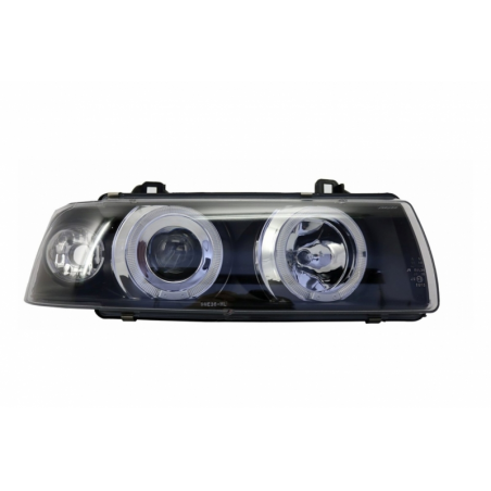 Headlights 2 LED Halo Rims Angel Eyes suitable for BMW 3 Series E36 1992-1998 Sedan/Touring Headlights 2 LED Halo Rims Angel Eyes suitable for BMW 3 Series E36 1992-1998 Sedan/Touring