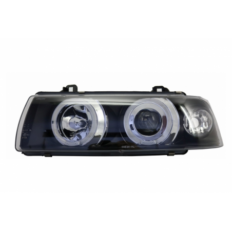 Headlights 2 LED Halo Rims Angel Eyes suitable for BMW 3 Series E36 1992-1998 Sedan/Touring Headlights 2 LED Halo Rims Angel Eyes suitable for BMW 3 Series E36 1992-1998 Sedan/Touring