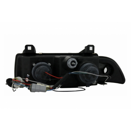 Headlights 2 LED Halo Rims Angel Eyes suitable for BMW 3 Series E36 1992-1998 Sedan/Touring Headlights 2 LED Halo Rims Angel Eyes suitable for BMW 3 Series E36 1992-1998 Sedan/Touring